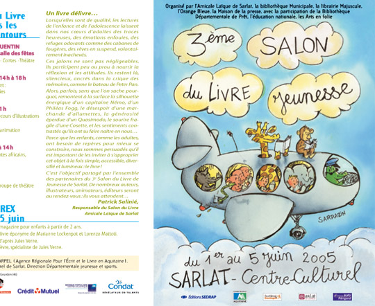 Affiche pour le Salon du livre jeunesse
